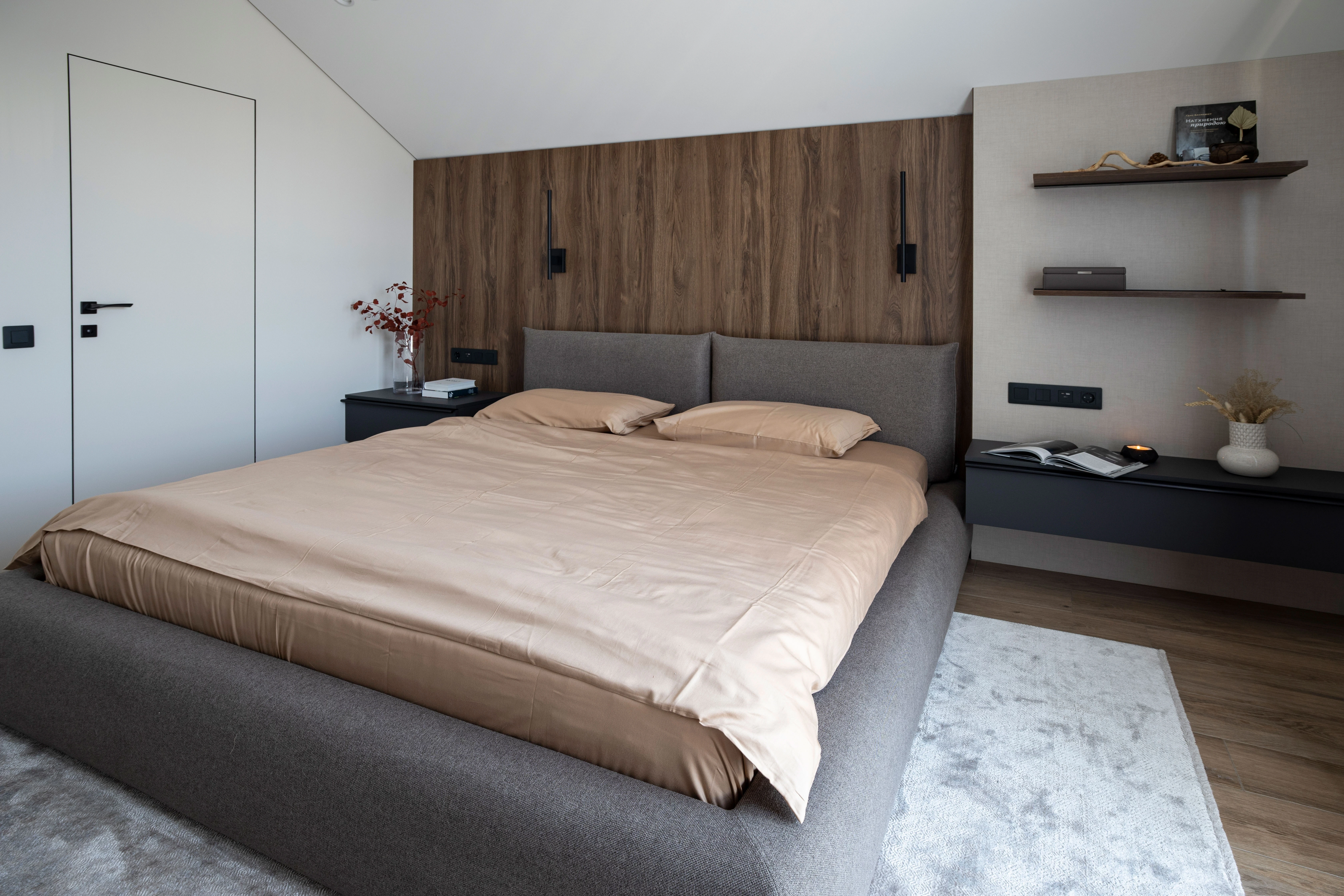 A harmony of form, natural textures, and light that creates depth, warmth, and calm.